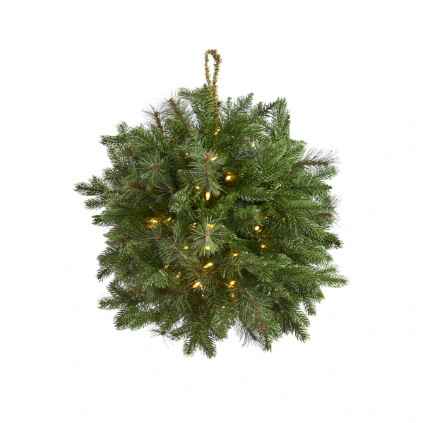 Декоративный шар из ели