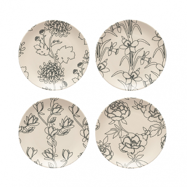 Набор из 4 тарелок