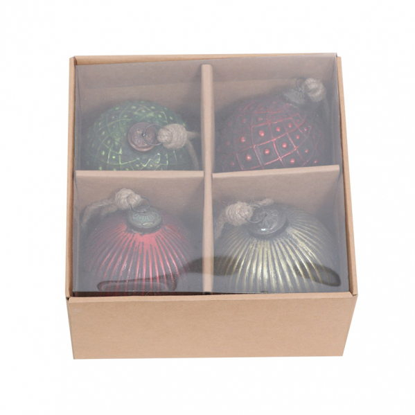 Набор елочных игрушек из 4 штук